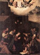 MAZZOLINO, Ludovico Adoration of the Shepherds g oil painting on canvas